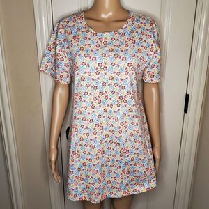 Motherhood cotton blend floral top